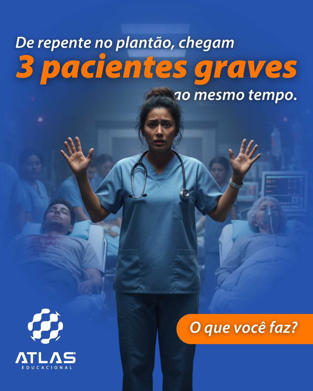 Instrutora guiando prática Atlas